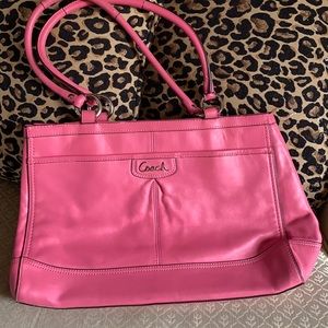 {Coach} pink shoulder bag